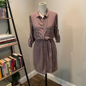 NWOT Cloth & Stone Utility LS Shirt Dress